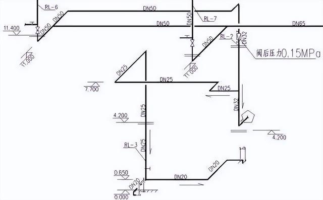 三層熱水回水系統(tǒng)圖實(shí)例施工，連十層圖紙都有！快快學(xué)習(xí)一波！